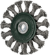 Brosse métallique pour roues 6 mm 0,5x75 mm acier inoxydable