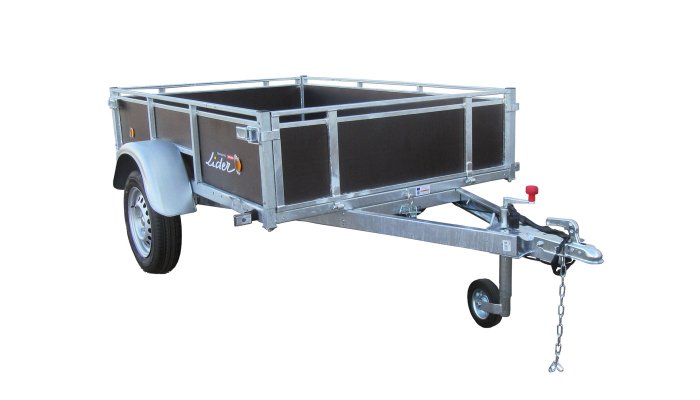Materiels - Remorque voiture - REMORQUE COTES BOIS 201x133x40 jantes noires PTAC : 500 kg partiellement démontée