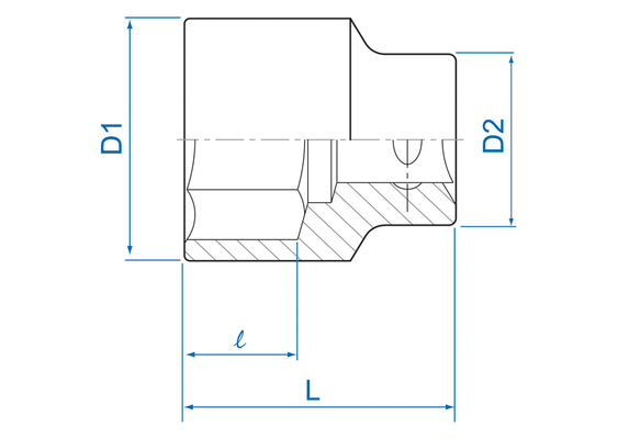 Outils - Outils divers - Blister de douille 3/4" 32mm