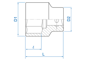 Outils - Outils divers - Blister de douille 3/4" 32mm