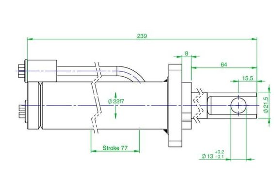 Pièces agricoles - Hydraulique - Vérin changement rapide CW10