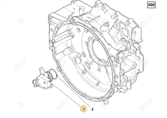 Pièces agricoles - Pieces moteur - pompe Deutz-Fahr origine