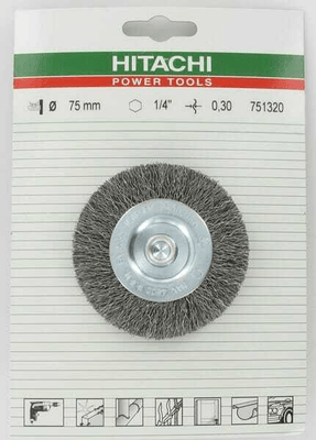Outils - Outils divers - Brosse 75mm1/4 6P ondulé