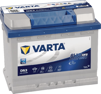 Pièces agricoles - Eclairage - Batterie 12V 60Ah 640A Bleu Dynamique EFB VARTA