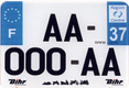 Plaques d'immatriculation PVC et fonds blancs PPI - SIV 210x130 département 976 - 10 pièces