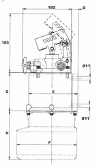 Pièces agricoles - Hydraulique - Pied béquille pompe main 3,3 t