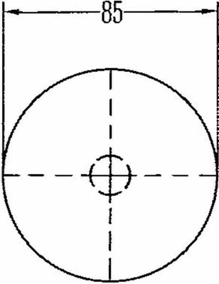 Pièces agricoles - Eclairage - Catadioptre rond rouge Ø85 mm à visser