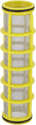 Pièces agricoles - Pièce Pulvérisateur - Cartouche filtrante 80 mesh jaune avec joints toriques