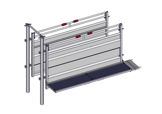 Accessoires et options matériel  - Matériel d'élevage - autre - RALLONGE DE COULOIR FIXE A SCELLER 3M