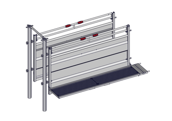 Accessoires et options matériel  - Matériel d'élevage - autre - RALLONGE DE COULOIR FIXE A SCELLER 3M