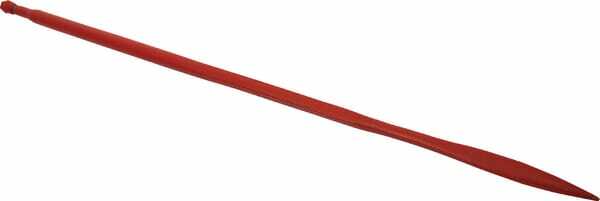 Pièces agricoles - Fenaison & élevage - Dent de chargeur, droite, section carrée 36x1400mm, pointe aplatie avec écrou M22x1,5mm, rouge, SHW