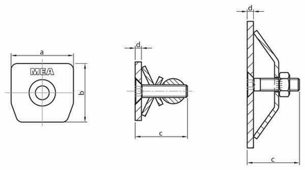 Pièces agricoles - Fasteners - Bouchon pour rail GR.1