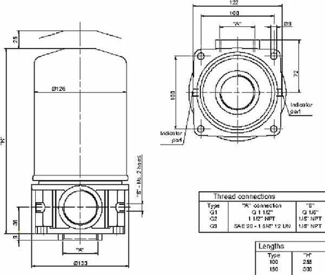 Pièces agricoles - Hydraulique - Tête de filtre 1 1/2" MST1xx