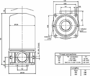 Pièces agricoles - Hydraulique - Tête de filtre 1 1/2" MST1xx