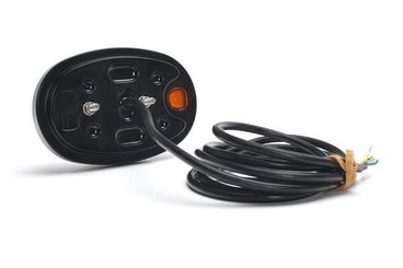 Pièces agricoles - Eclairage - Feu avant multifonction LED, ovale, avec répétiteur, 12-24 V, 136,4 x 91 x 40 mm