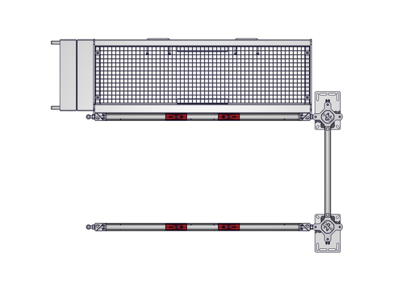 Materiels - Accessoires 200Kg-300Kg - RALLONGE DE COULOIR FIXE SUR PLATINE 2M