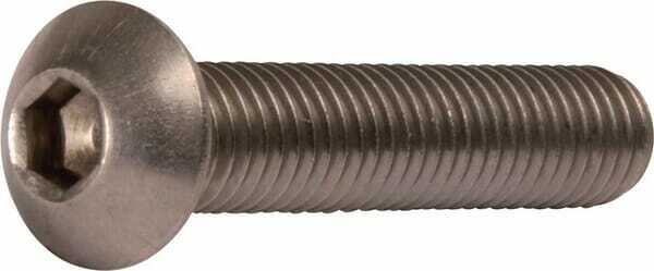 Pièces agricoles - Fasteners - Vis tête bombée 6 pans creux BK M12x50 EdS-A2