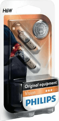 Pièces agricoles - Eclairage - Ampoule H6W 12V-6W BAX9s