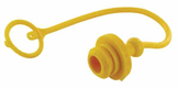 Bouchon anti-poussière PVC jaune pour 3/8" ANV femelle