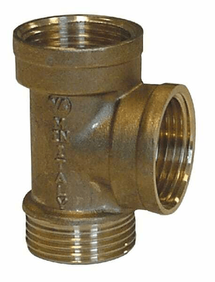 Pièces agricoles - Hydraulique - Raccord en T 1xM 1" + 2xF 1"
