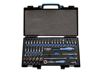 Outils - Outils divers - Coffret de douilles et accessoires1/4" 6 pans EVAWAVE - 50 pièces