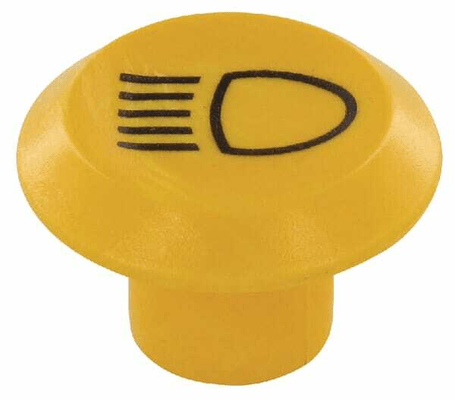 Pièces agricoles - Electricité - Symbole, feu de croisement, rond, jaune