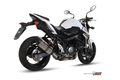 Silencieux MIVV Suono inox/casquette carbone Suzuki GSR 750