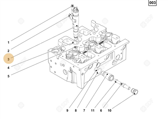 Pièces agricoles - Pieces moteur - injecteur complet