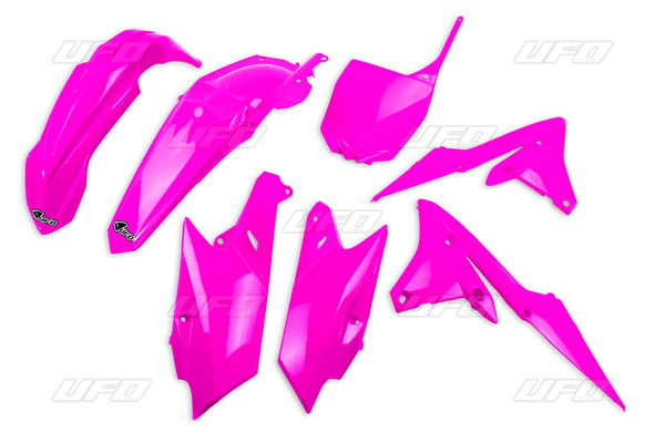Pièces Quad & Motos - Plastiques - Kit plastique UFO rose fluo Yamaha YZ85