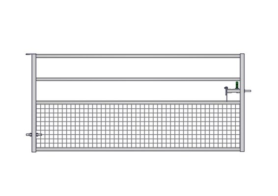 Materiels - Accessoires 30Kg-50Kg - PORTE HERBAGE SEMI-GRILLAGEE L.2.74M