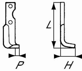 Pièces agricoles - Travail du sol - Lame de fraise d. Agria