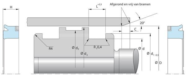 Pièces agricoles - Roulements - Joint de Tige 60x 45x 10