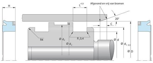 Pièces agricoles - Roulements - Joint de Tige 60x 45x 10