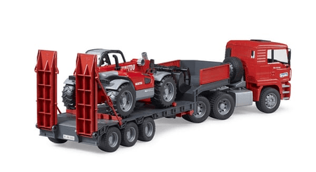 Loisirs - Jouets - Camion surbaissé Manitou MAN TGA avec chargeur télescopique MLT 633