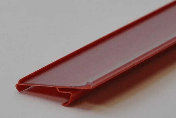 Pièces agricoles - Magasin - Rail porte-étiquettes 985x39 rouge