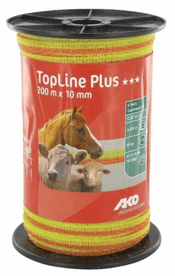 Pièces agricoles - Cloture,Jardin & Sylviculture - Ru. TopLine+ ja./or. 10mm 200m