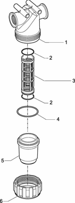 Pièces agricoles - Pièce Pulvérisateur - Filtre 1"
