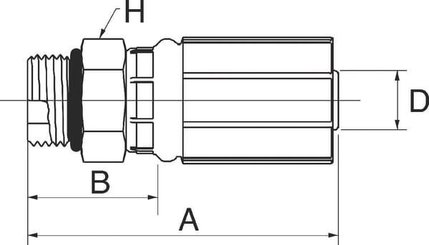 Pièces agricoles - Hydraulique - Racc. à sertir DN25-1"1/16 JIC