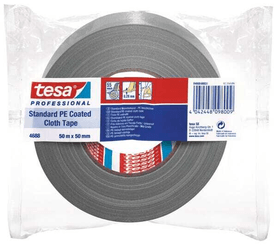 Chimie - Chimie divers - Ruban, tissu, enduit de PE standard, gris, 50m x 50mm, TesaBAND®