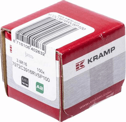 Pièces agricoles - Fasteners - Vis auto-perforante 3.9x16mm, DIN 7972 Kramp