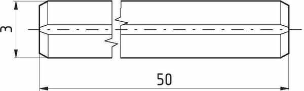Pièces agricoles - Fasteners - Goupille élastique 3x50 mm