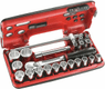 Jeu de douilles 1/2" 12 pans, 22 pièces