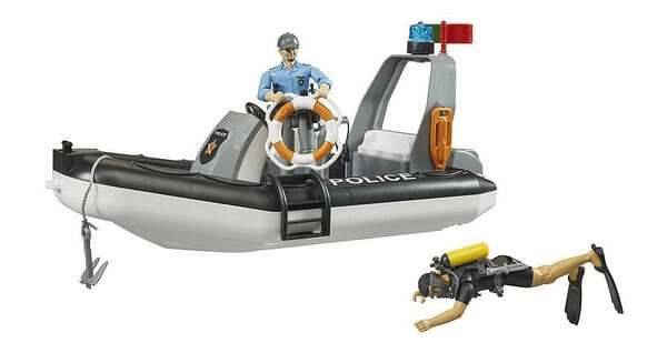 Loisirs - Jouets - Bateau gonflable de la police bworld