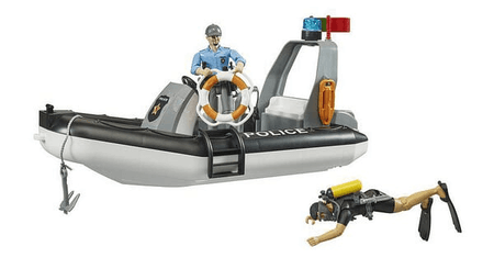 Loisirs - Jouets - Bateau gonflable de la police bworld