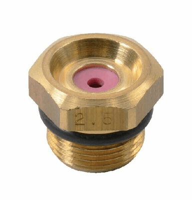 Pièces agricoles - Pièce Pulvérisateur - Buse à jet mirroir 6818 22° 2.5 dorée laiton Braglia