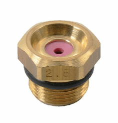 Pièces agricoles - Pièce Pulvérisateur - Buse à jet mirroir 6818 22° 2.5 dorée laiton Braglia