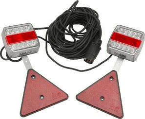Pièces agricoles - Eclairage - Kit signalisation LED feux arrière câble 12 m magnétique