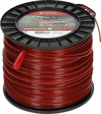 Pièces agricoles - Jardin et forêt pièce adaptable - Fil de coupe Ø 2.65mm 281m carré rouge Kramp