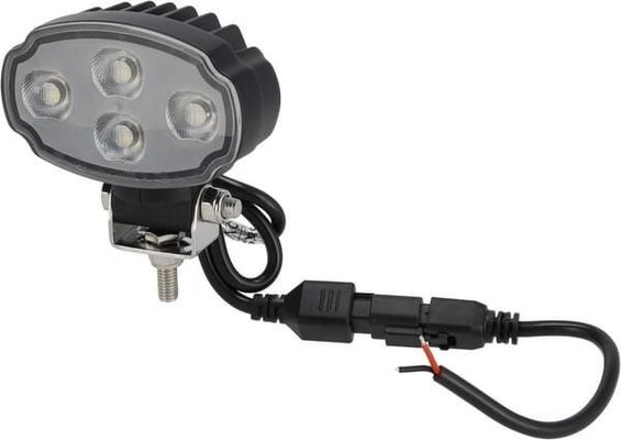 Pièces agricoles - Eclairage - Phare de travail LED, 20W, 3000lm, ovale, blanche, 100x54x93mm, Deutsch 2 broches, inondation, Kramp (boîte de 10 pièces)