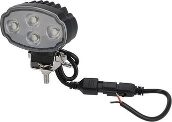 Pièces agricoles - Eclairage - Phare de travail LED, 20W, 3000lm, ovale, blanche, 100x54x93mm, Deutsch 2 broches, inondation, Kramp (boîte de 10 pièces)